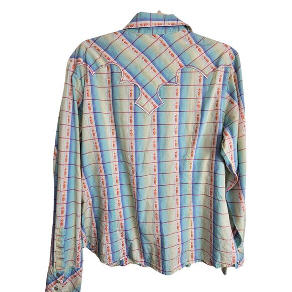Roper Women's Multicolor Plaid Button Down Shirt - Picture 8 of 8